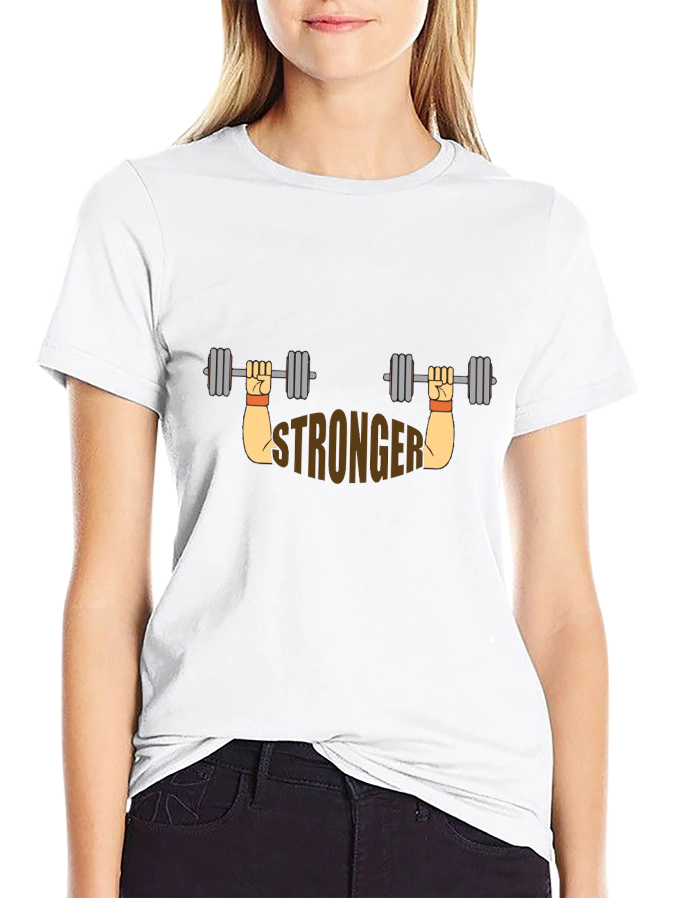 Stronger Graphic T-Shirt - Black
