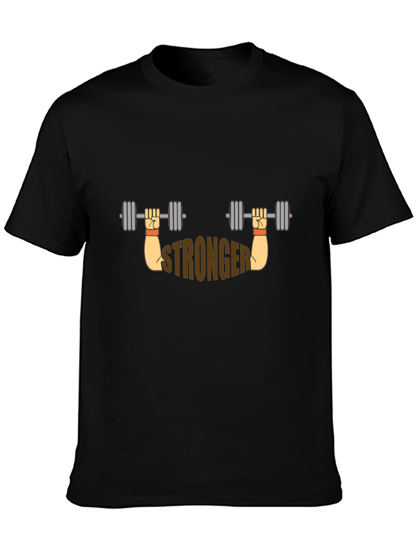 Stronger Graphic T-Shirt - Black