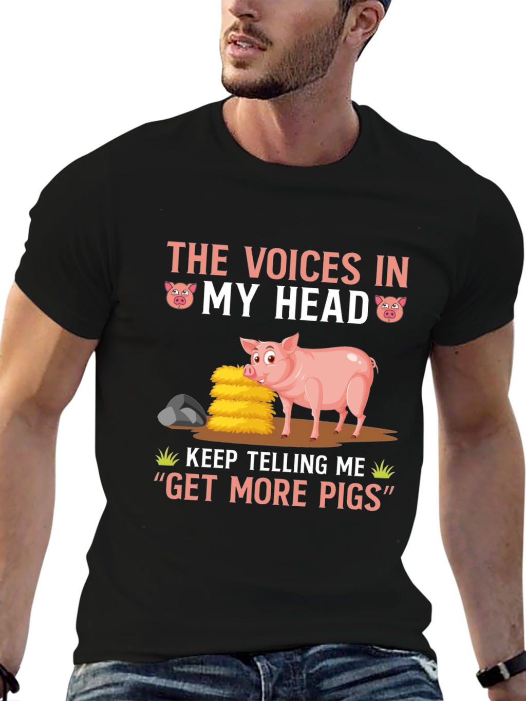 Voices in My Head Pig T-Shirt