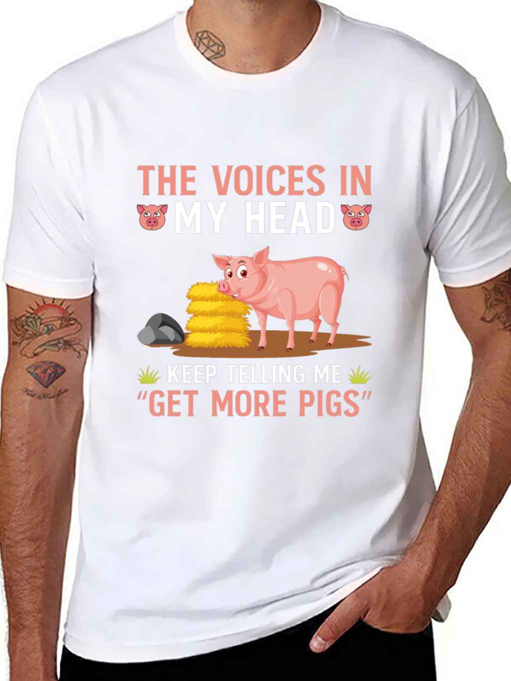 Voices in My Head Pig T-Shirt