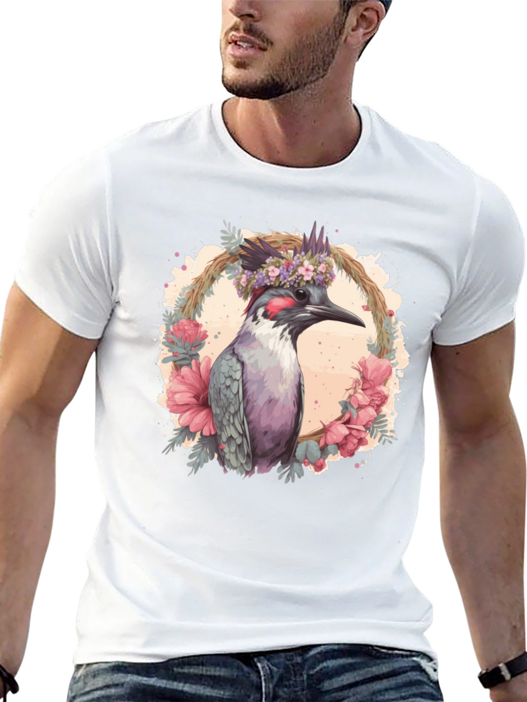 Floral Bird T-Shirt