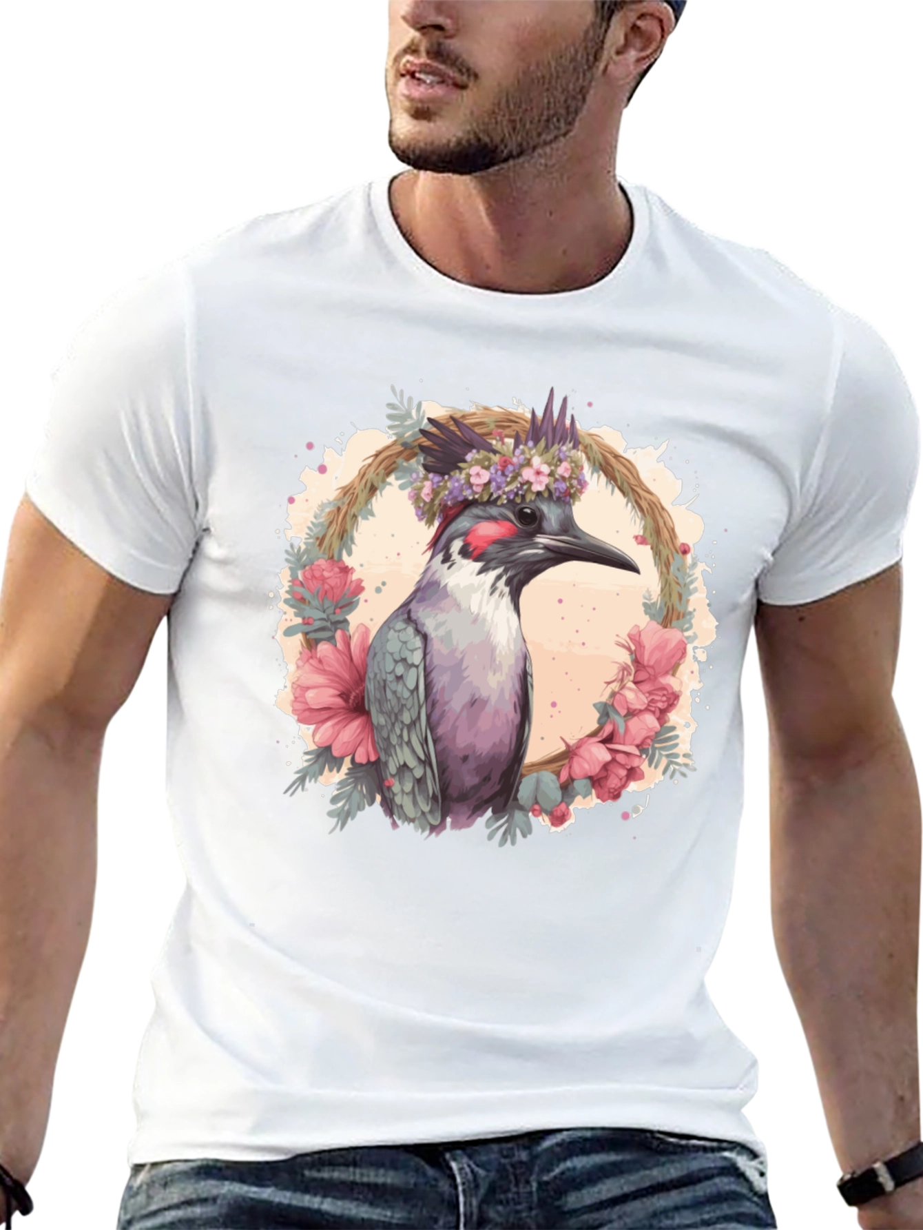 Floral Bird T-Shirt