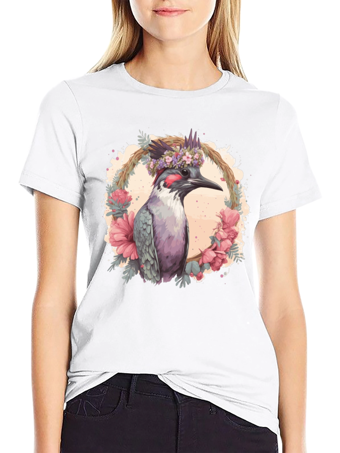 Floral Bird T-Shirt