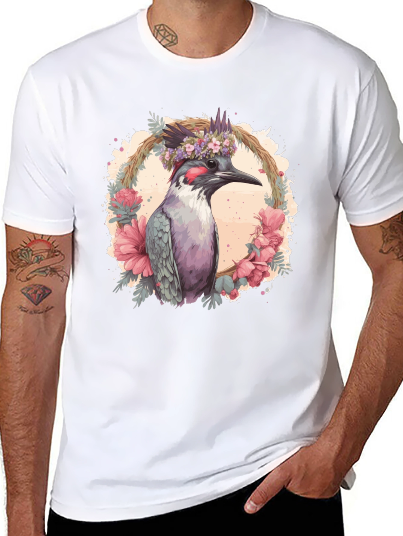 Floral Bird T-Shirt