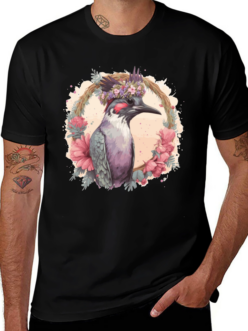 Floral Bird T-Shirt