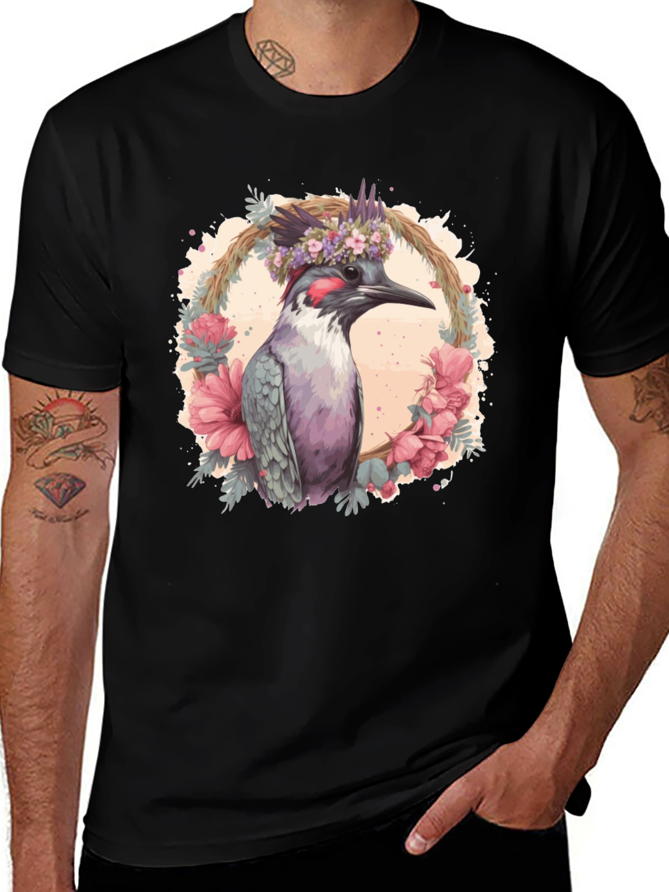 Floral Bird T-Shirt
