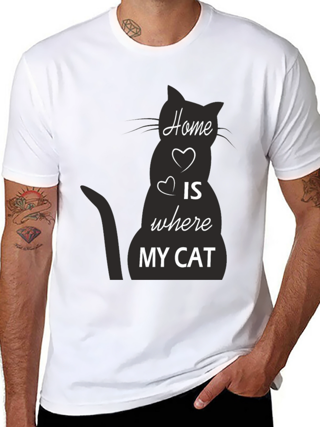 Home is Where My Cat T-Shirt