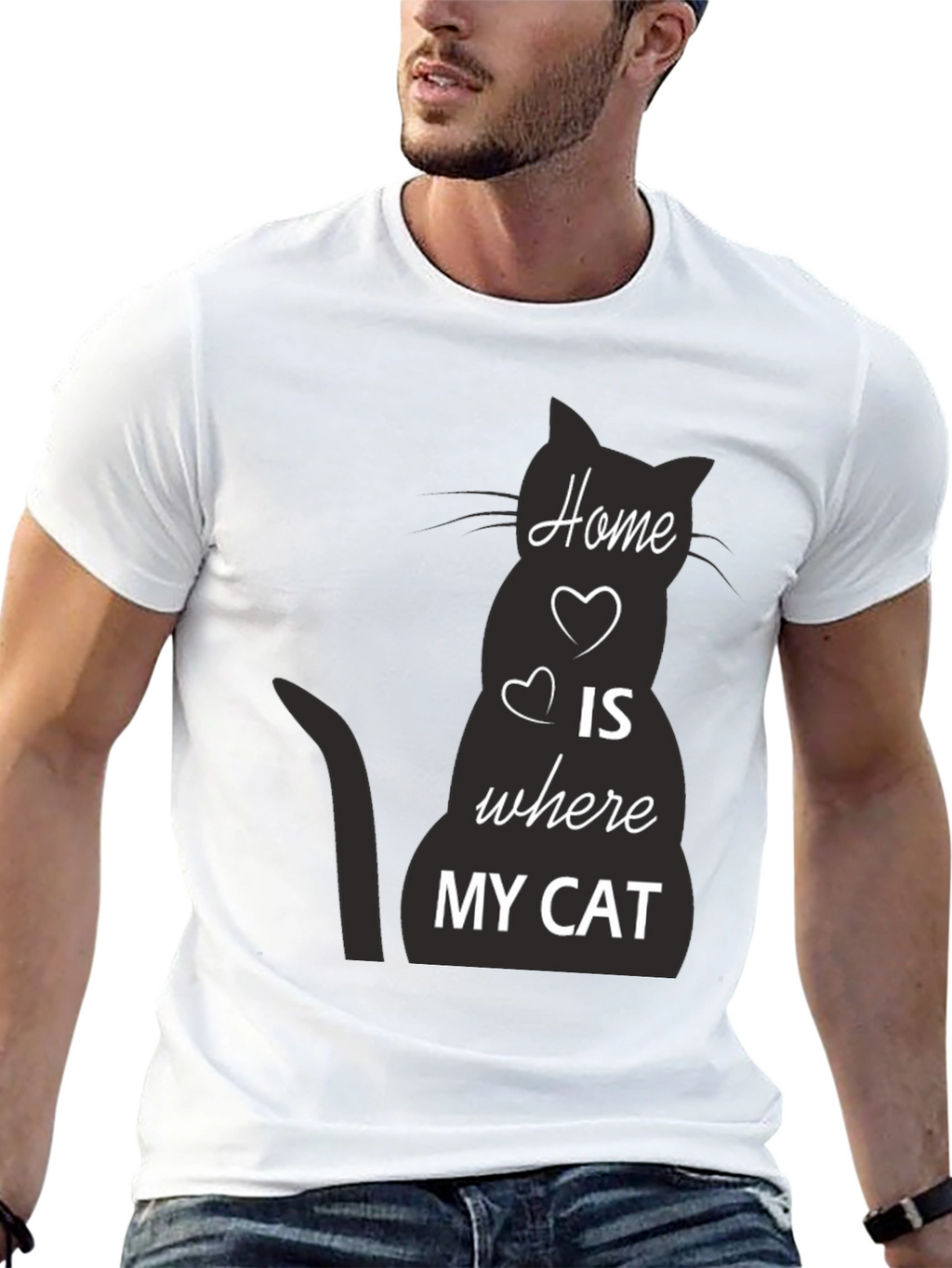 Home is Where My Cat T-Shirt