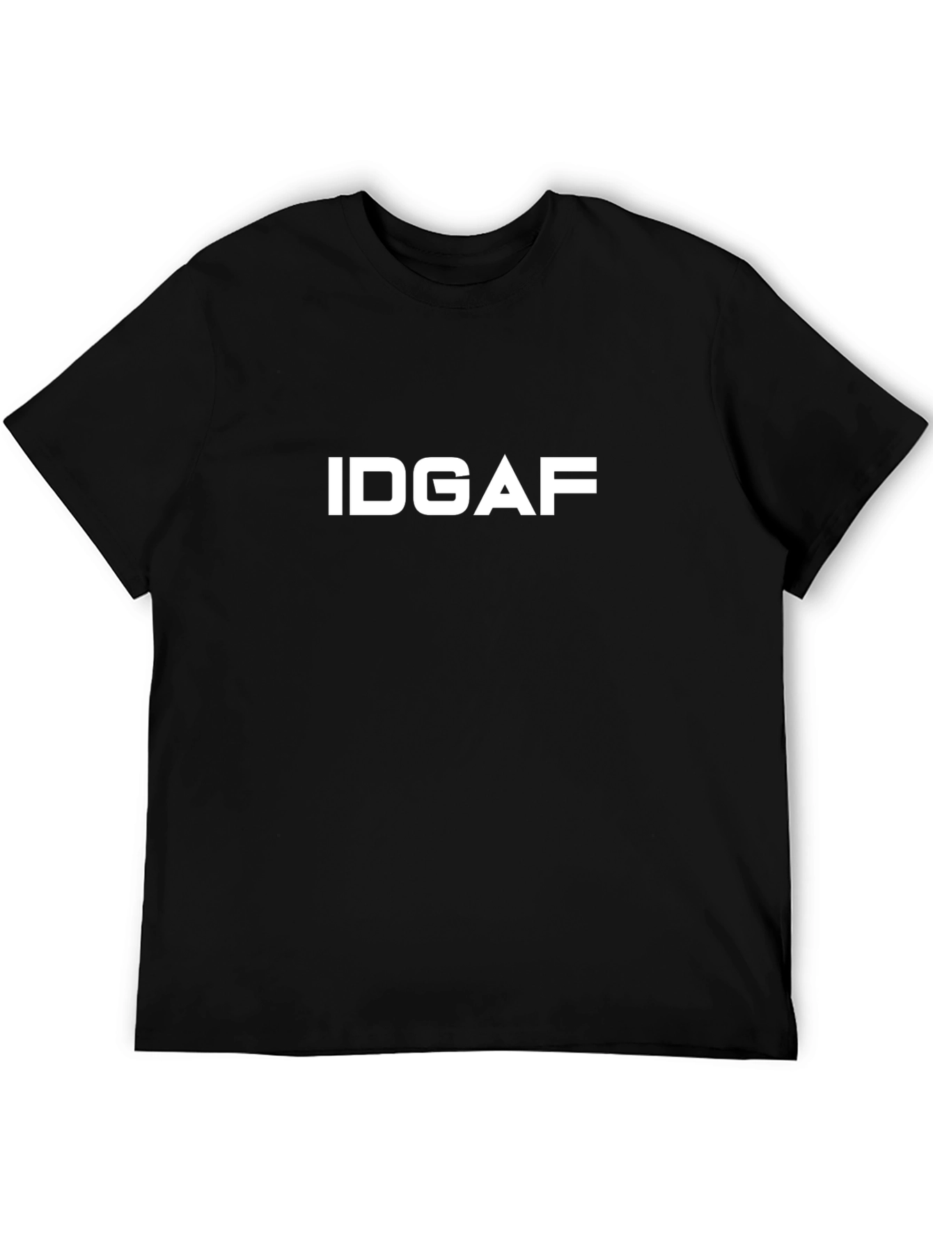IDGAF Black T-Shirt - Bold Statement Tee