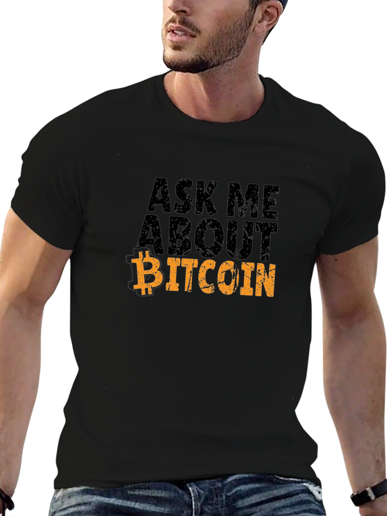 Ask Me About Bitcoin Graphic T-Shirt