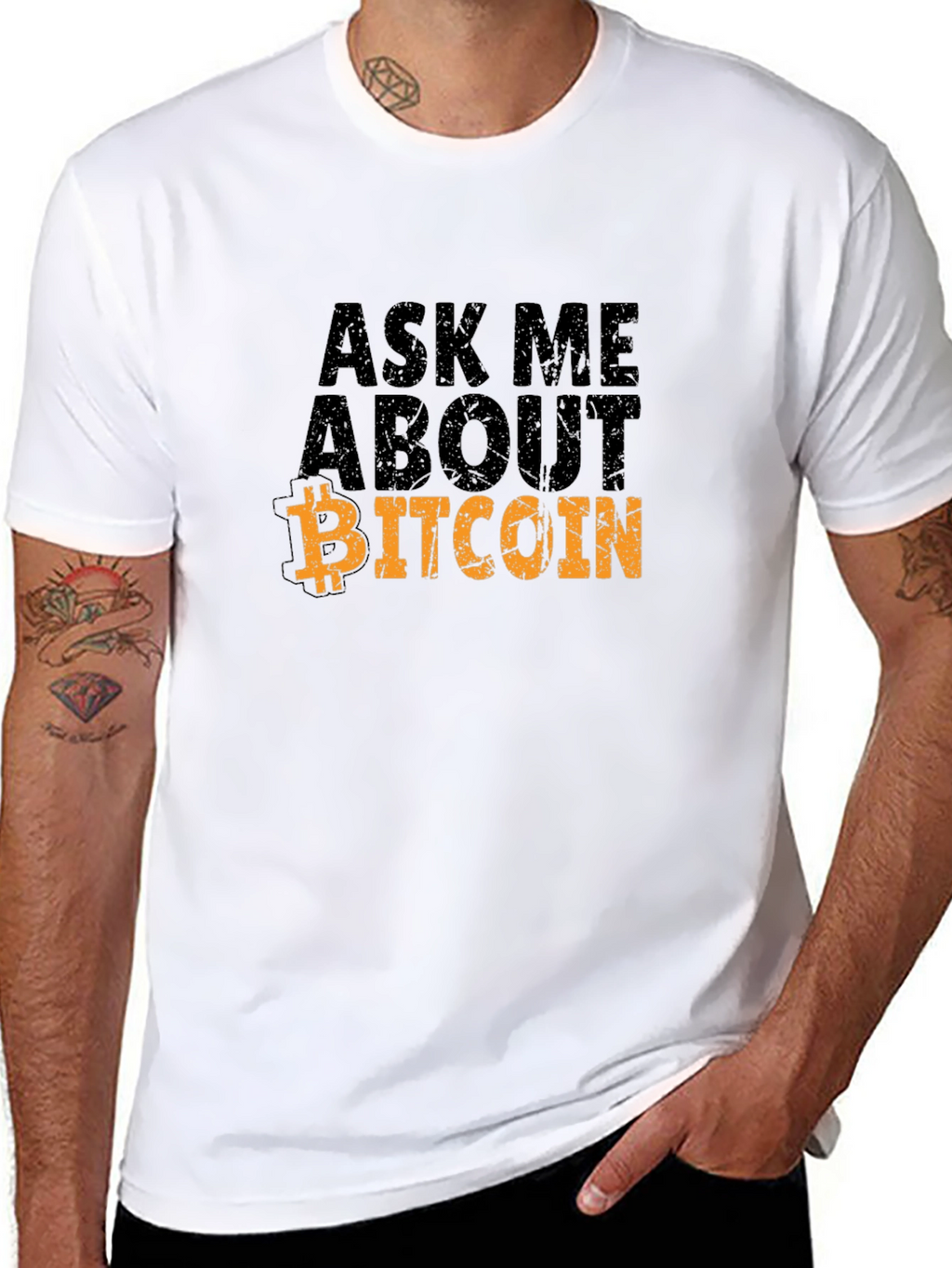 Ask Me About Bitcoin Graphic T-Shirt