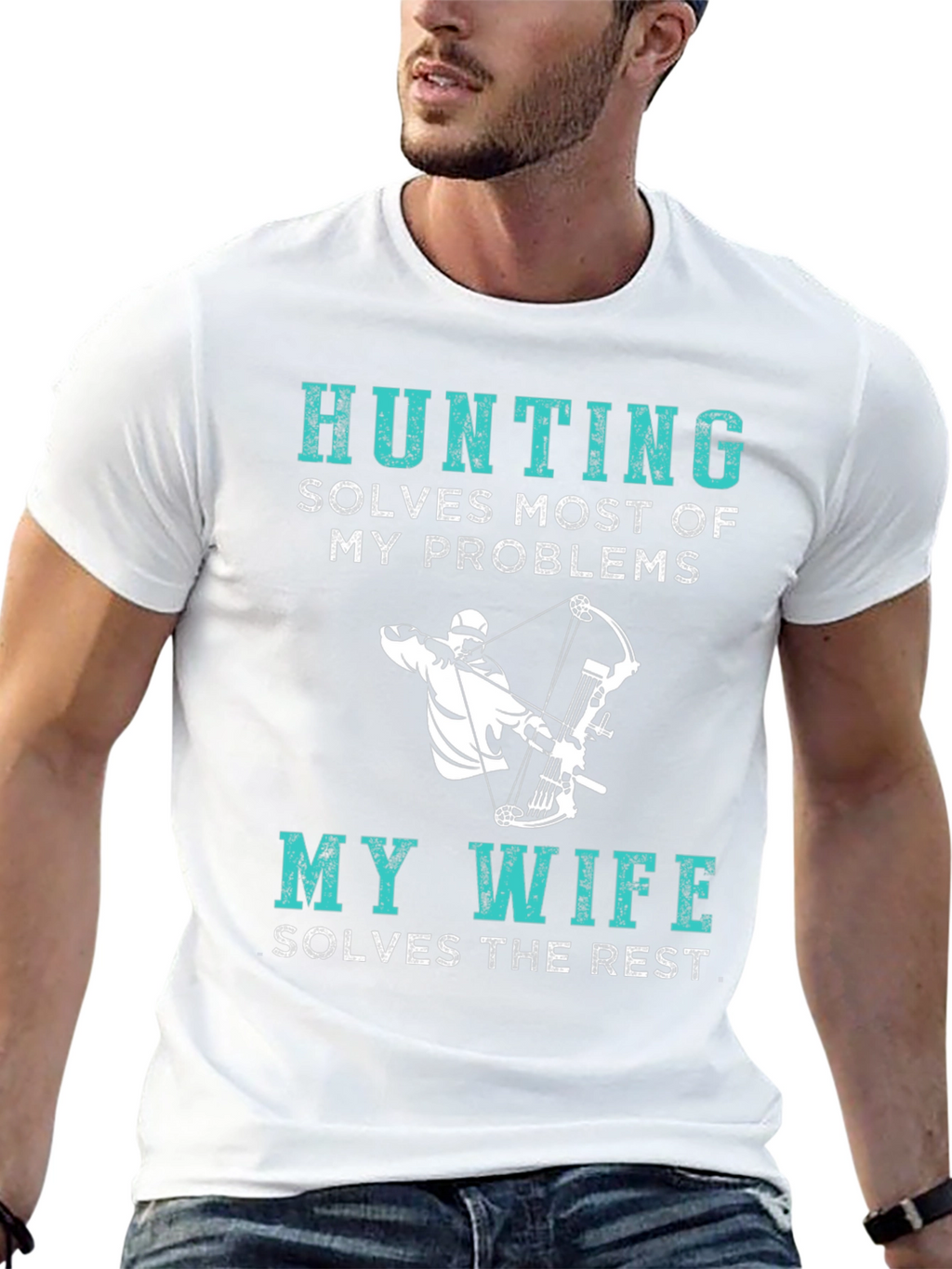 Hunting Solves Problems Funny T-Shirt