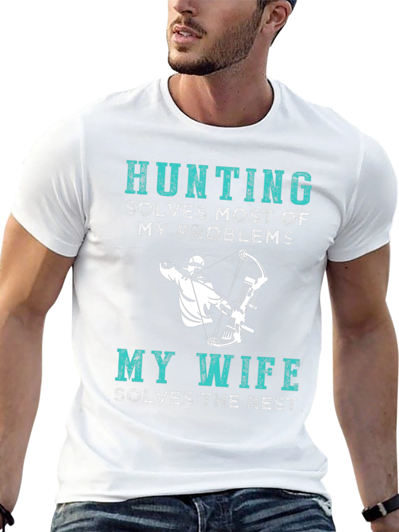 Hunting Solves Problems Funny T-Shirt
