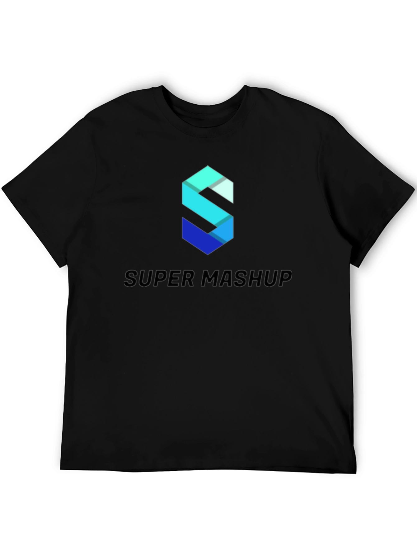 Super Mashup Black Graphic Tee