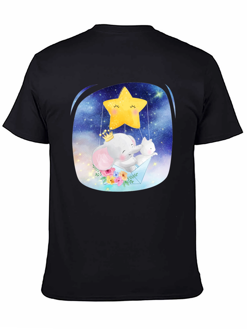 Cute Elephant & Star T-Shirt