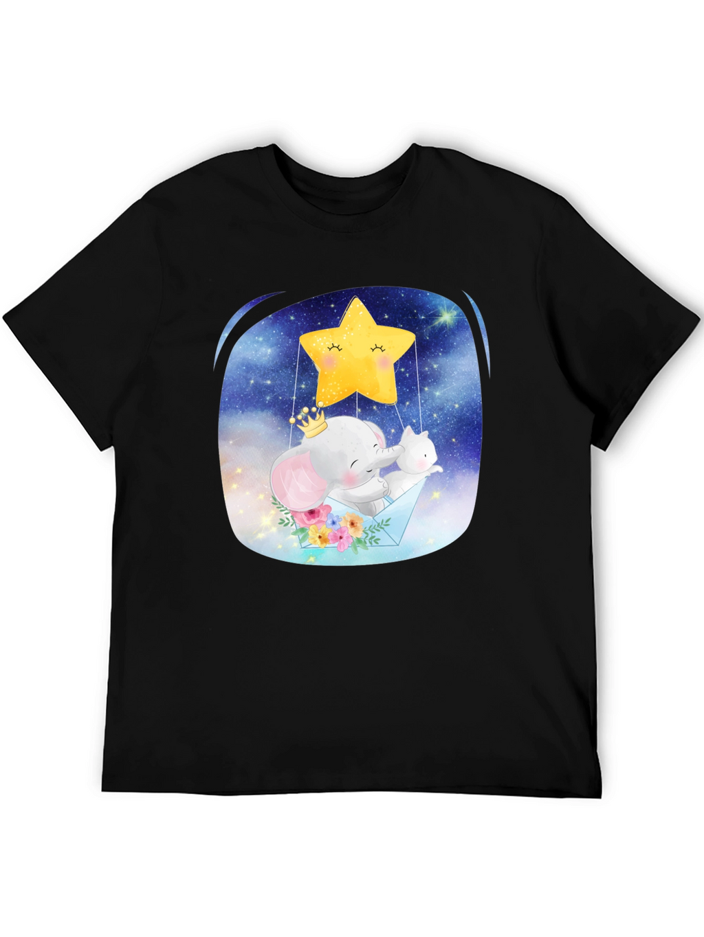 Cute Elephant & Star T-Shirt