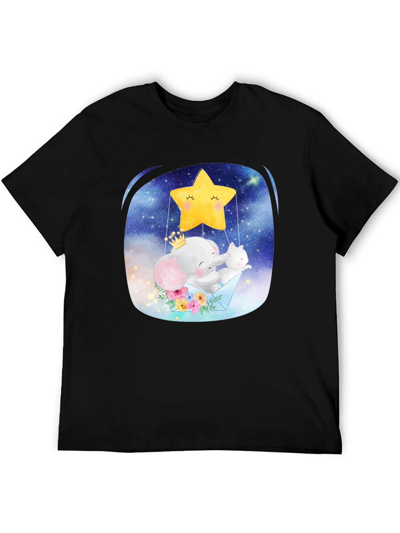 Cute Elephant & Star T-Shirt