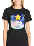 Cute Elephant & Star T-Shirt