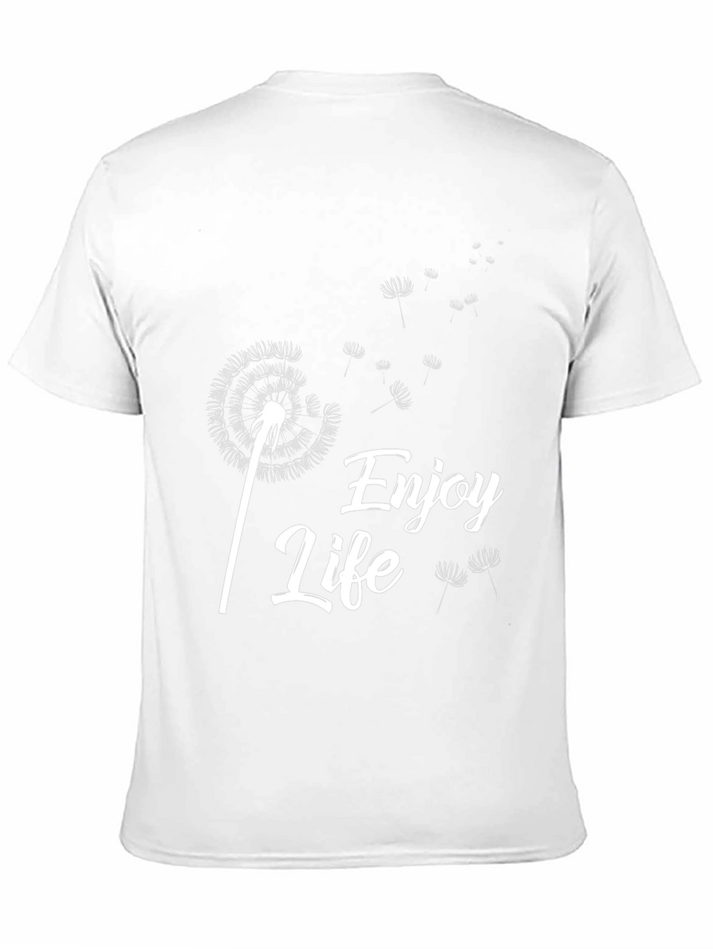 Enjoy Life Dandelion Graphic Tee - Black Cotton