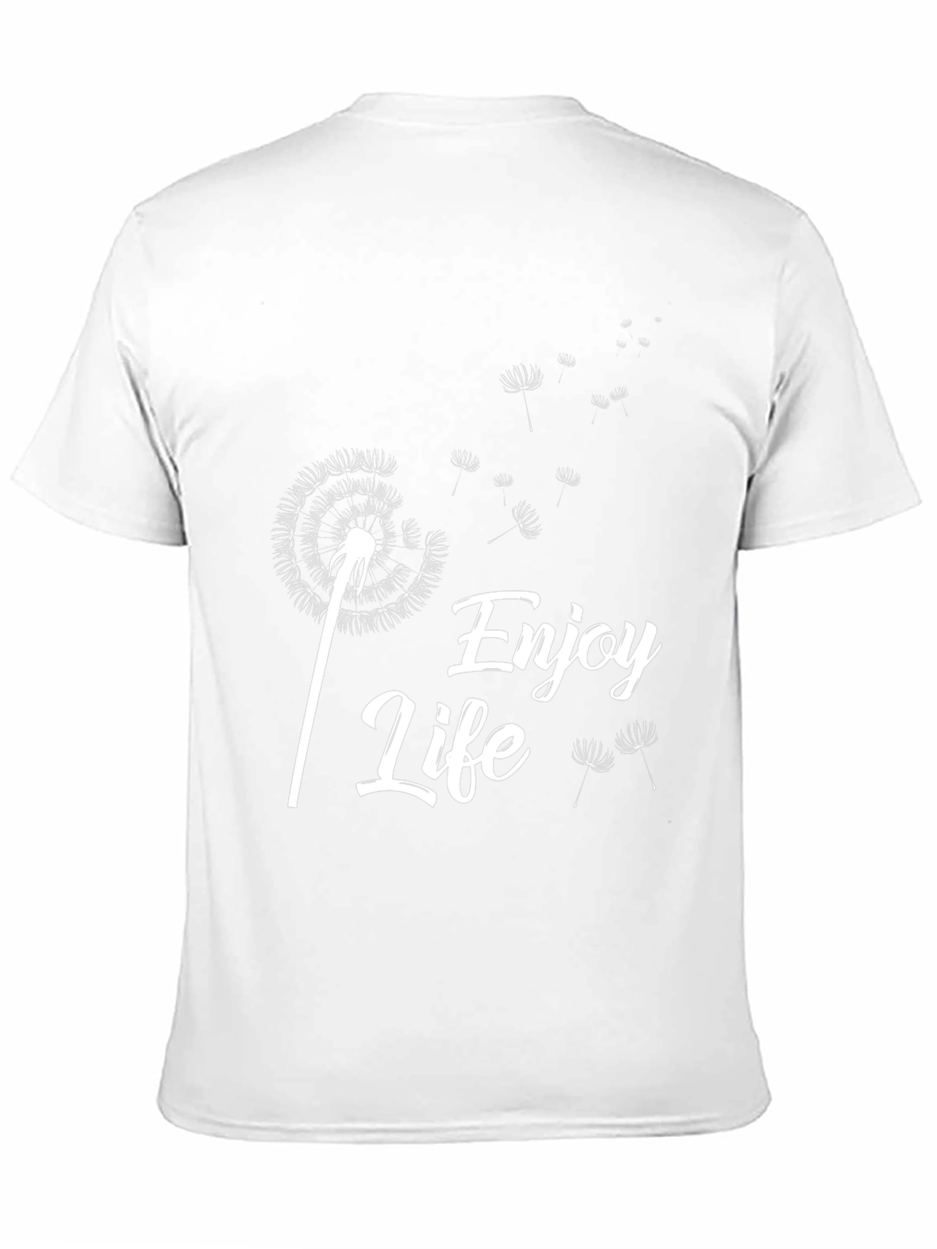 Enjoy Life Dandelion Graphic Tee - Black Cotton