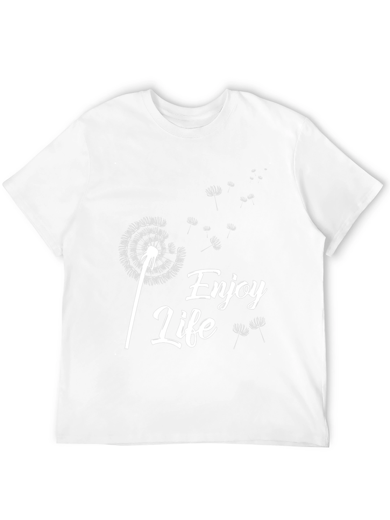 Enjoy Life Dandelion Graphic Tee - Black Cotton