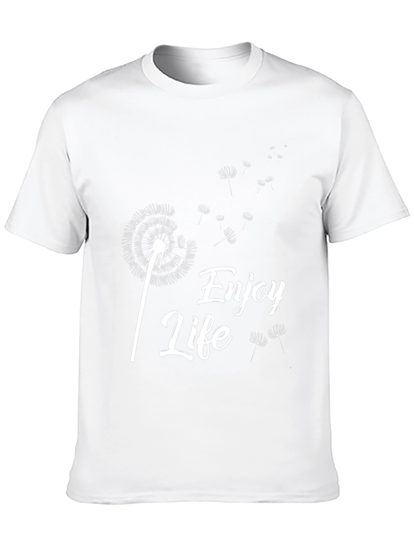Enjoy Life Dandelion Graphic Tee - Black Cotton