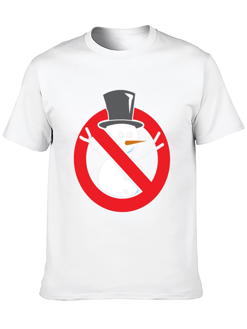 Anti-Snowman Graphic Tee - Novelty Holiday Humor Shirt
