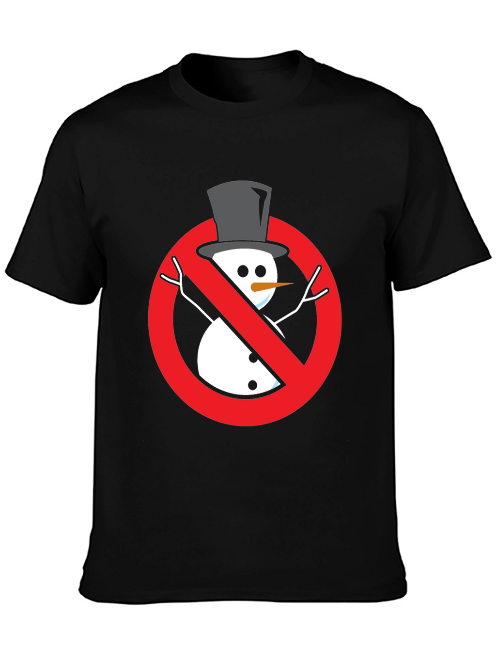 Anti-Snowman Graphic Tee - Novelty Holiday Humor Shirt