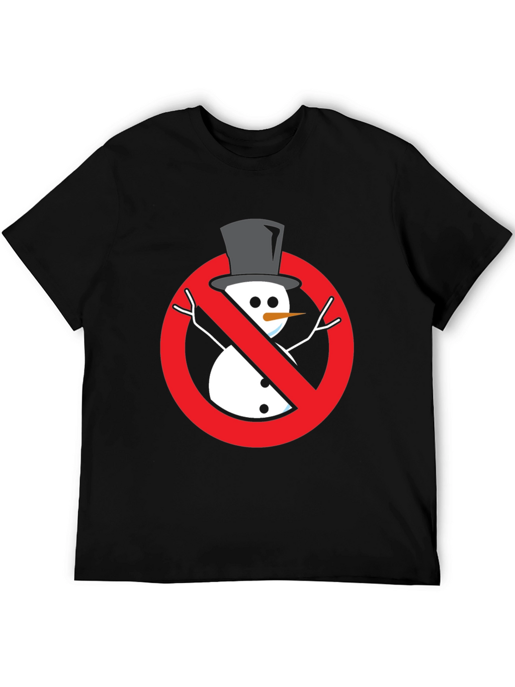 Anti-Snowman Graphic Tee - Novelty Holiday Humor Shirt