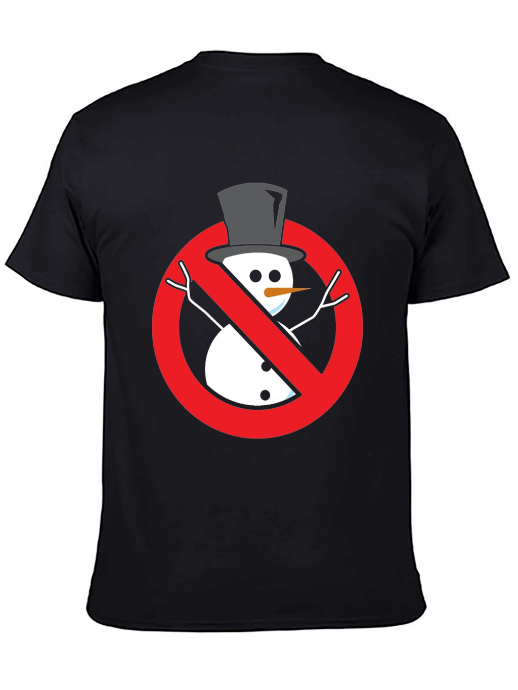 Anti-Snowman Graphic Tee - Novelty Holiday Humor Shirt