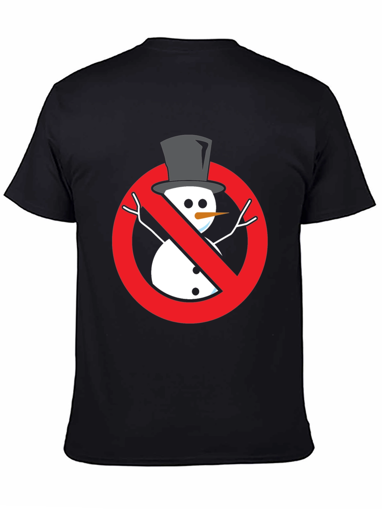 Anti-Snowman Graphic Tee - Novelty Holiday Humor Shirt