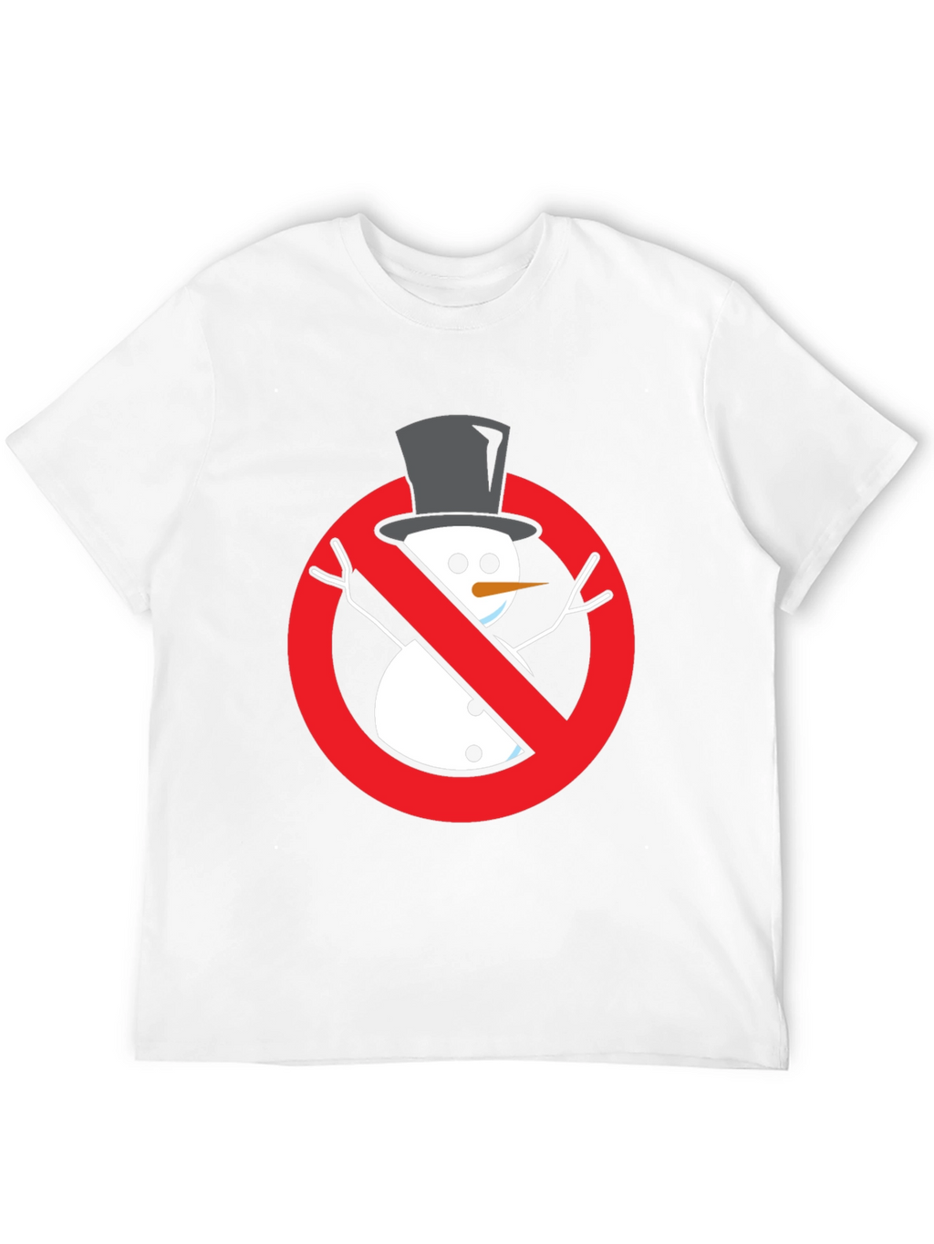 Anti-Snowman Graphic Tee - Novelty Holiday Humor Shirt