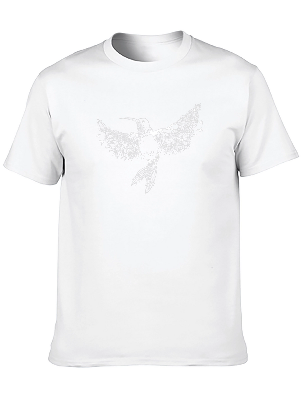 Hummingbird Graphic Print Black T-Shirt