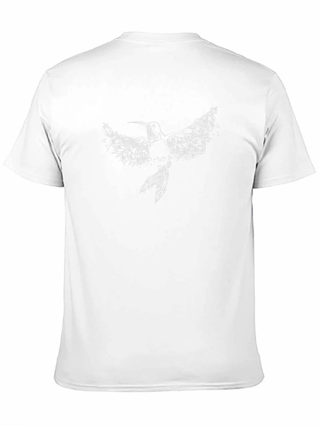 Hummingbird Graphic Print Black T-Shirt