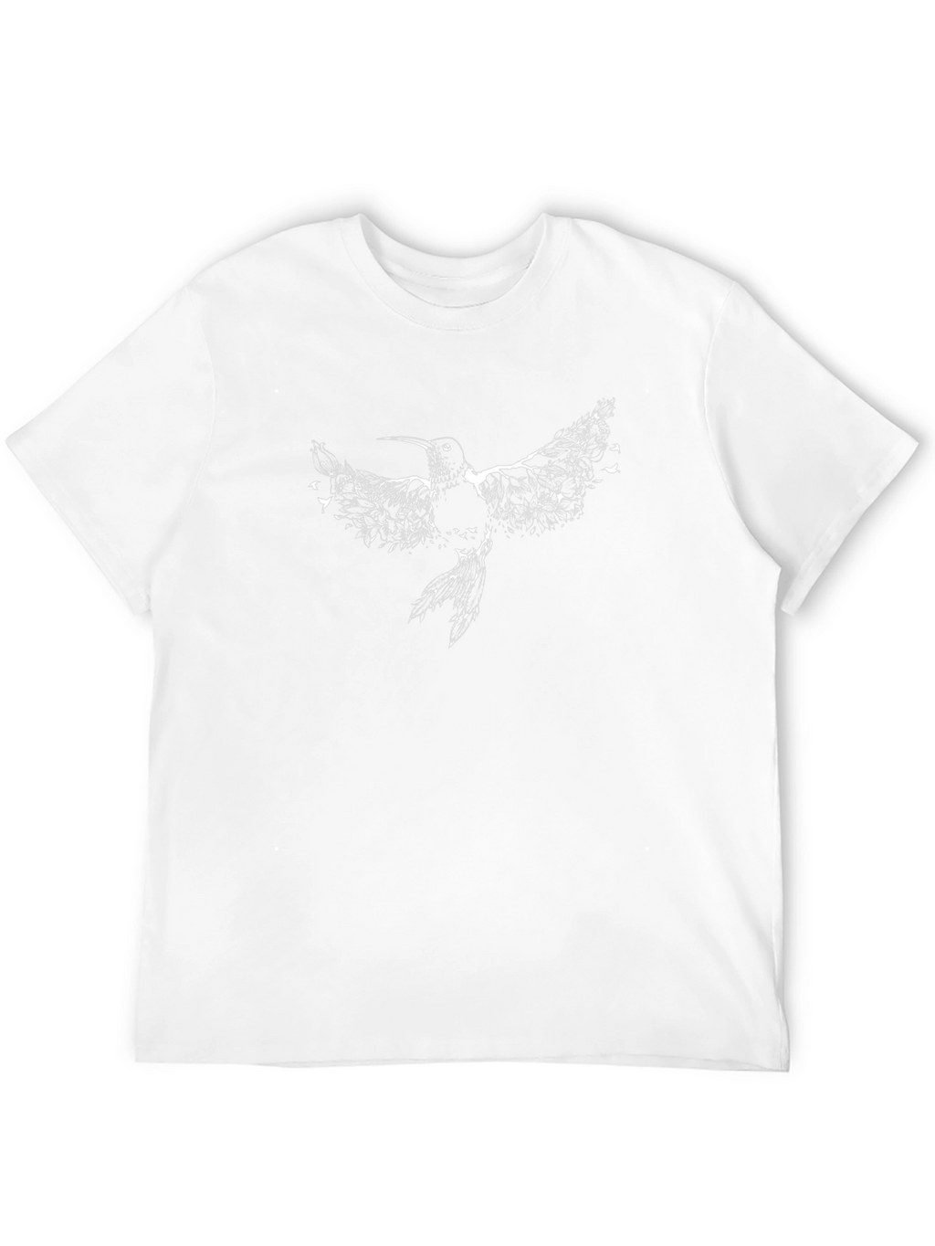 Hummingbird Graphic Print Black T-Shirt