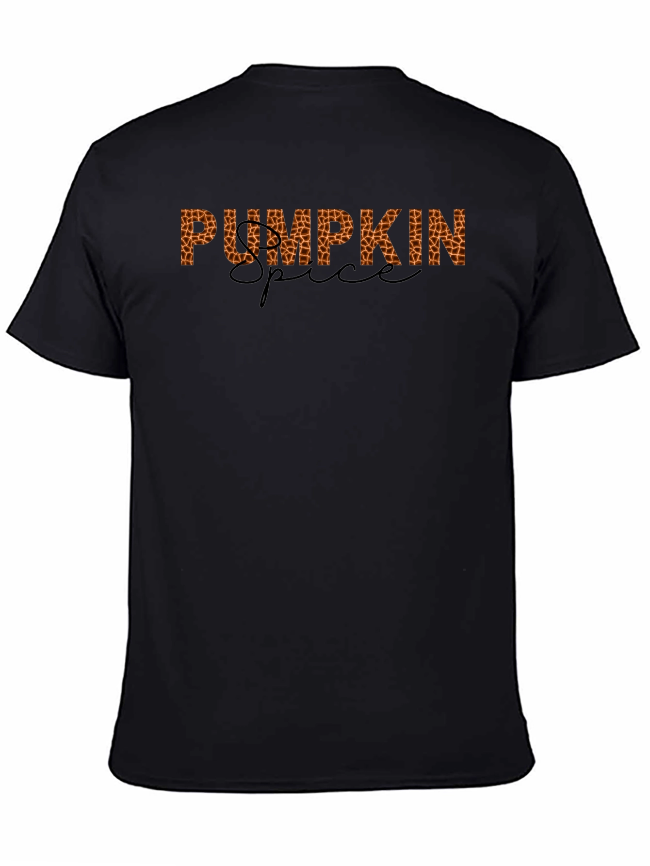 Pumpkin Spice Giraffe Print T-Shirt