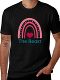 The Beast Valentine T-Shirt - Heart Rainbow Design