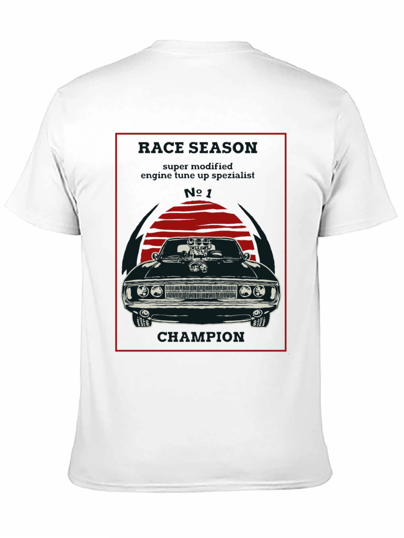 Muscle Car Champion Graphic Tee - Black