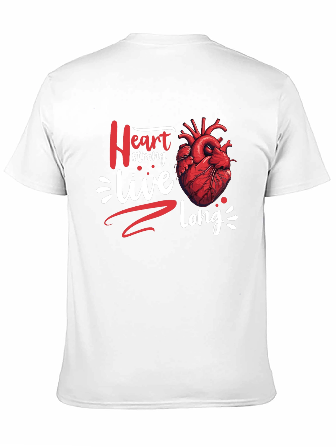 Heart Strong Live Long Graphic T-Shirt