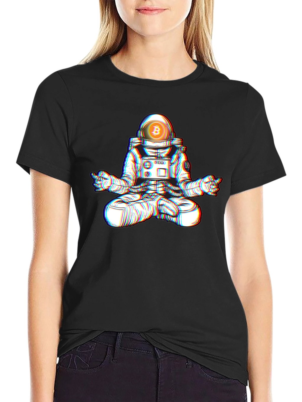 Bitcoin Astronaut Meditation T-Shirt