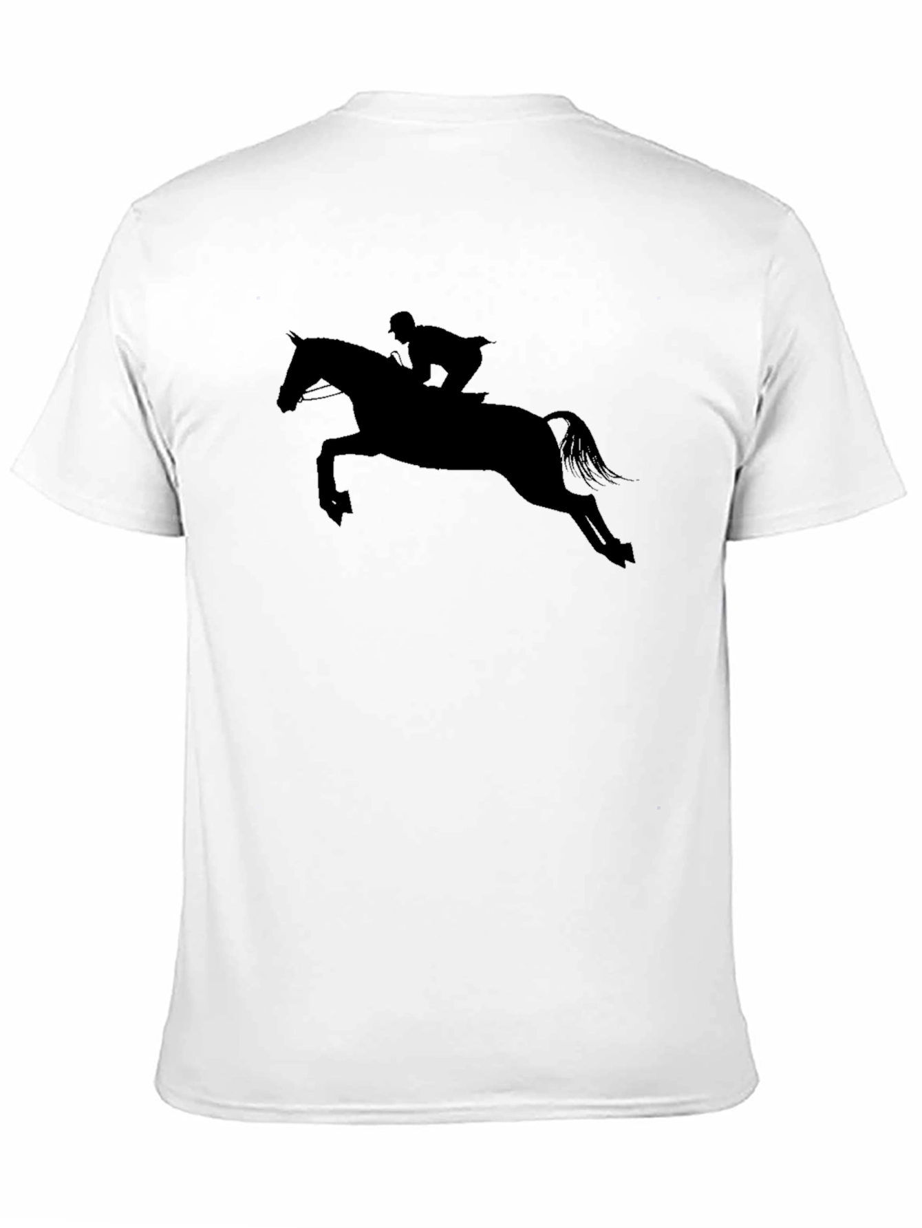 Equestrian Silhouette T-Shirt - Black Horse Rider Tee