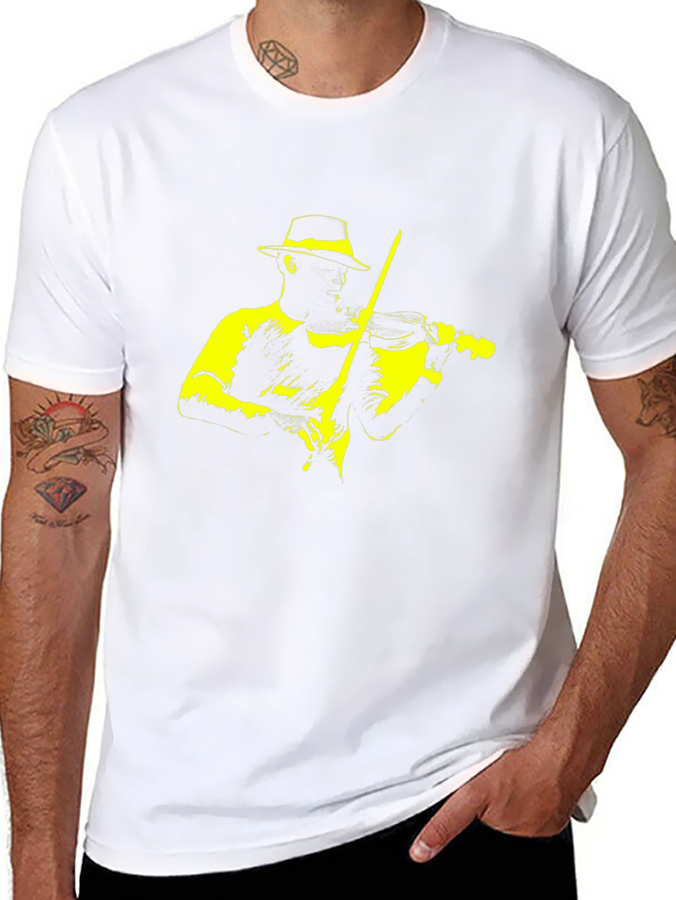 Musician Graphic Tee - Black T-Shirt
