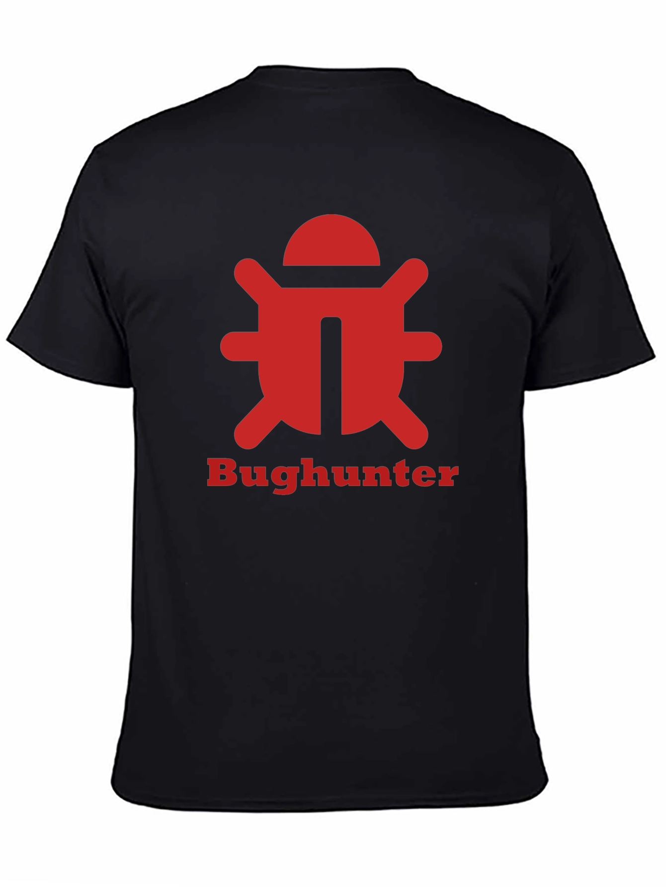 Bughunter Graphic Tee - Black Cotton T-Shirt
