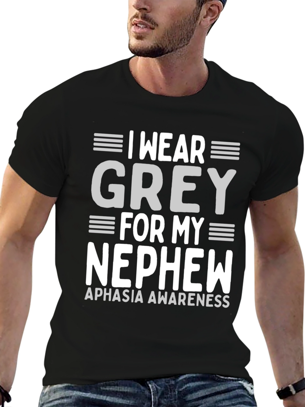 Grey Aphasia Awareness T-Shirt
