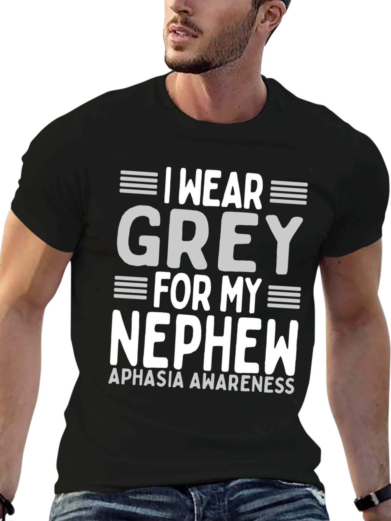Grey Aphasia Awareness T-Shirt
