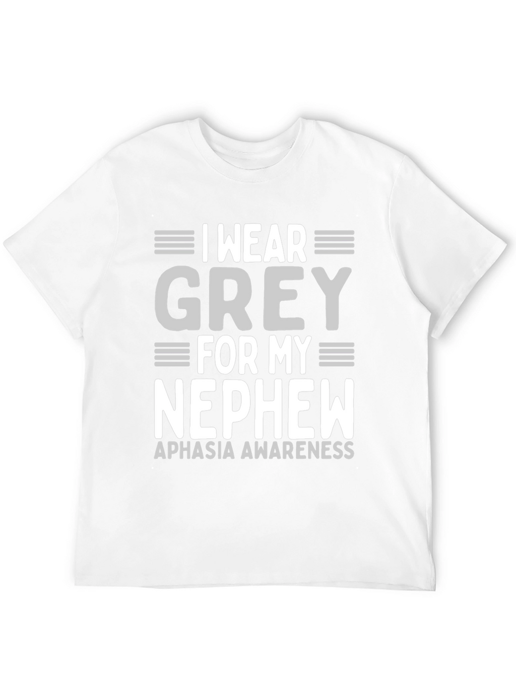 Grey Aphasia Awareness T-Shirt