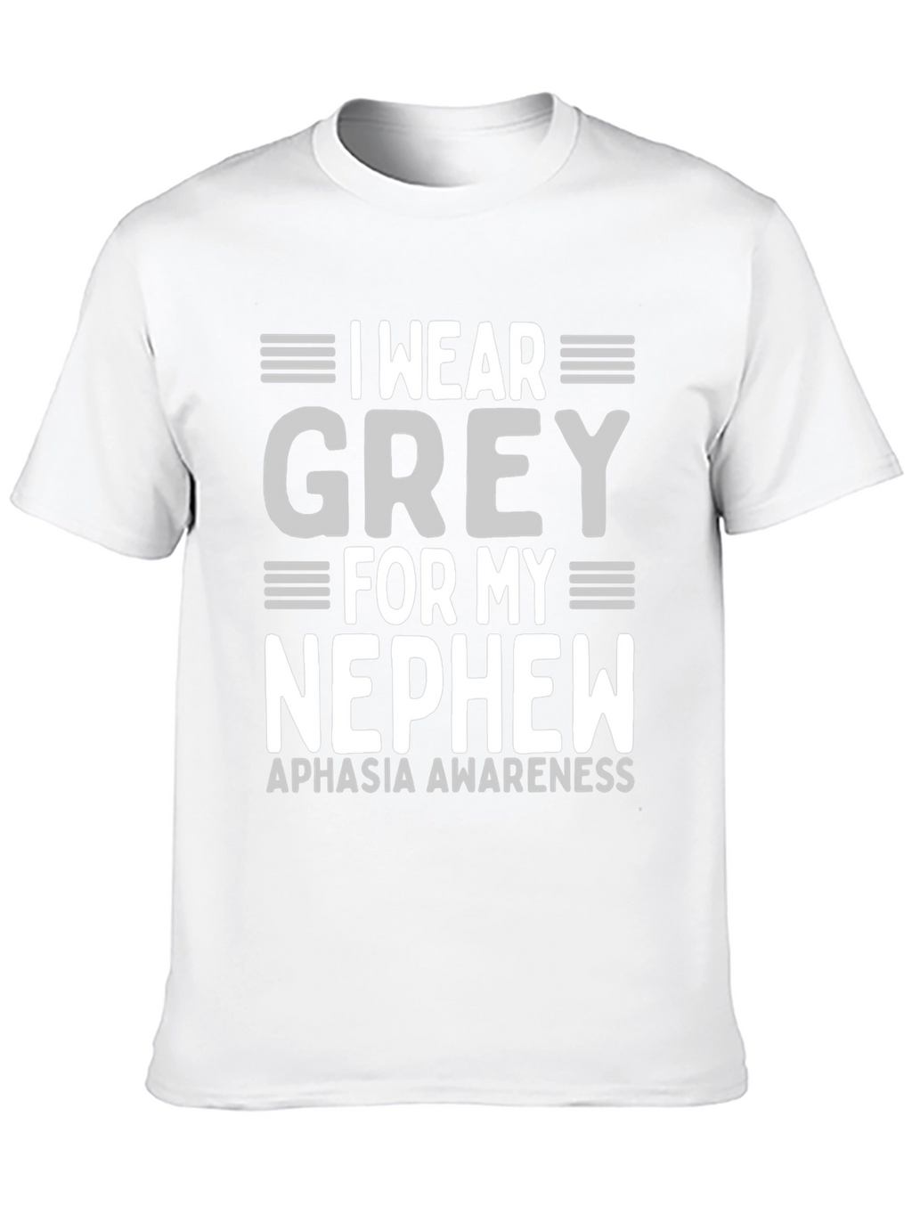 Grey Aphasia Awareness T-Shirt