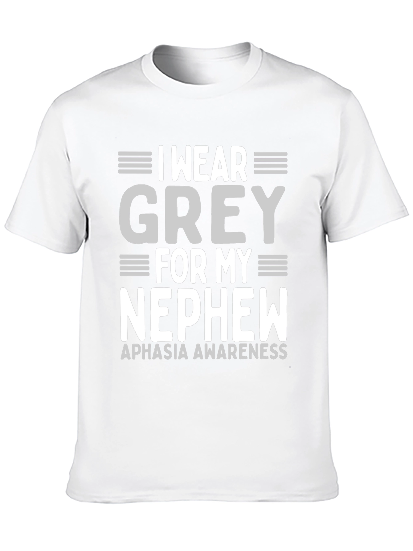 Grey Aphasia Awareness T-Shirt