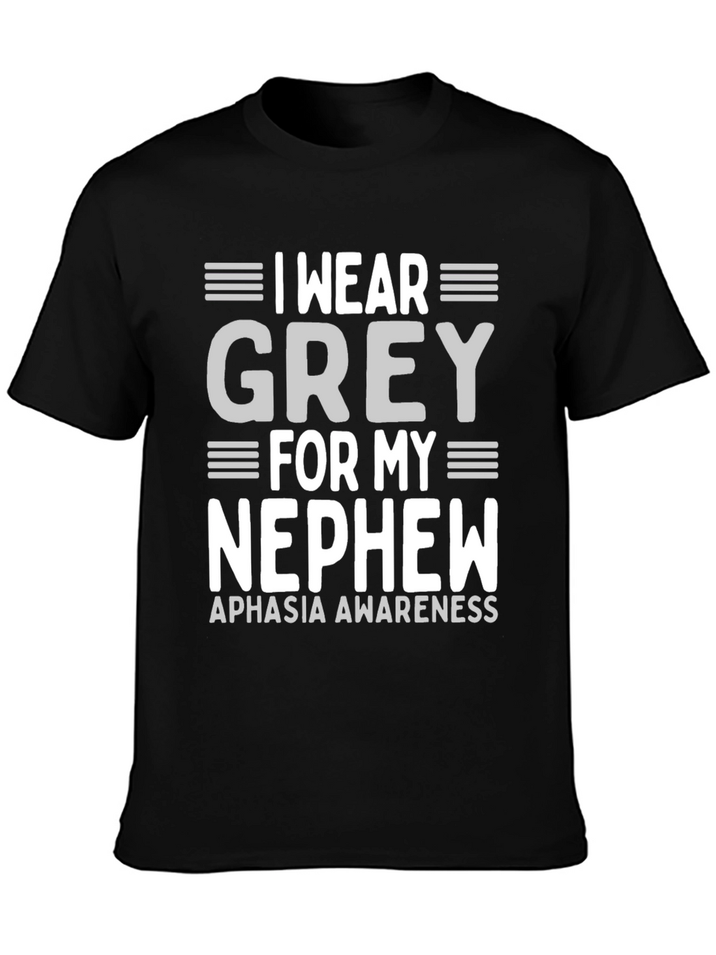 Grey Aphasia Awareness T-Shirt