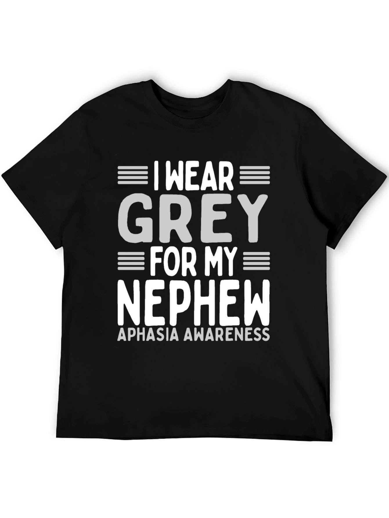 Grey Aphasia Awareness T-Shirt